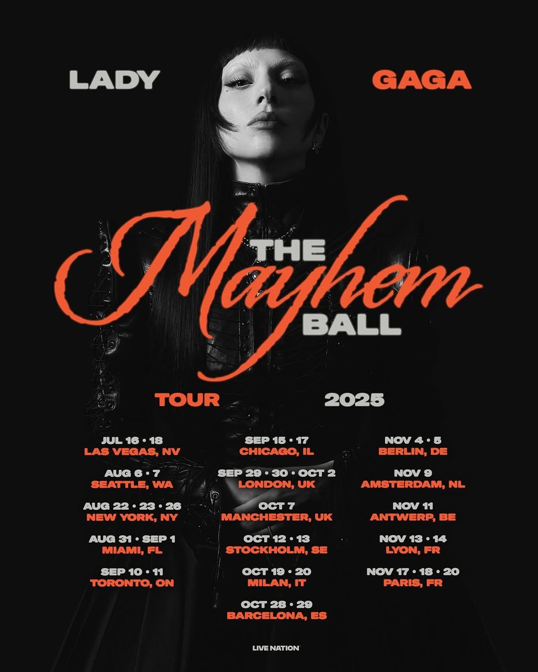 Lady Gaga's Mayhem Ball Tour dates and tickets